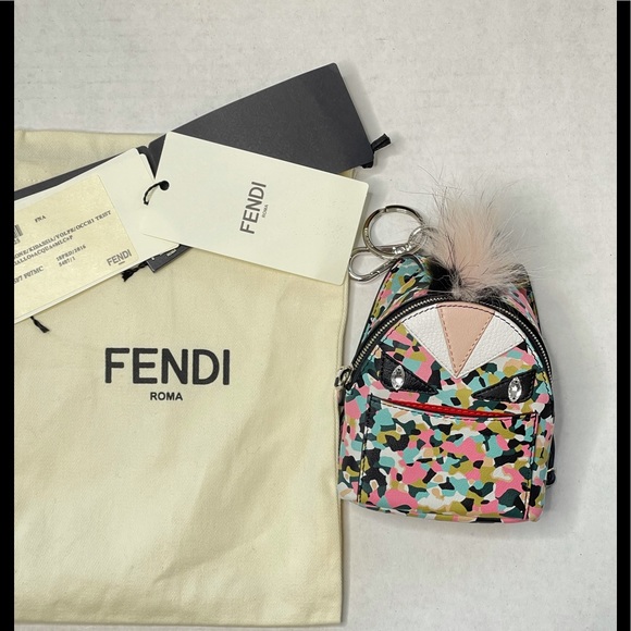 FENDI Monster Mini Backpack Charm Keychain - Picture 4 of 7
